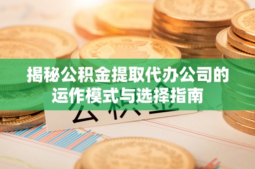 安化揭秘公积金提取代办公司的运作模式与选择指南