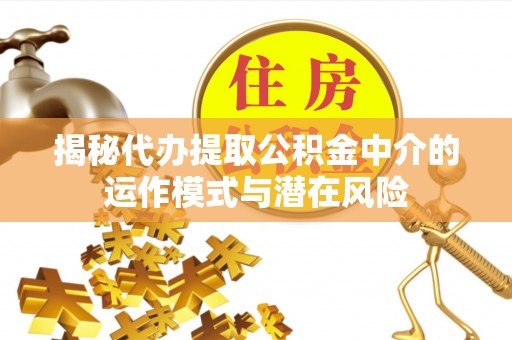 安化揭秘代办提取公积金中介的运作模式与潜在风险