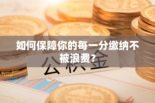 安化如何保障你的每一分缴纳不被浪费？