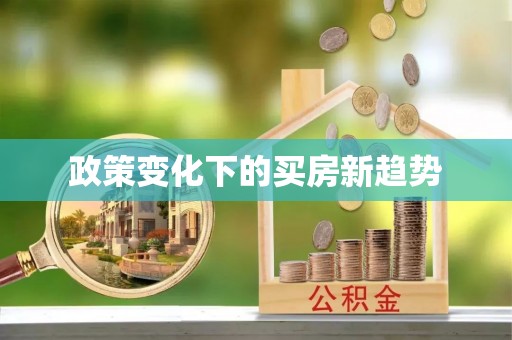 安化政策变化下的买房新趋势