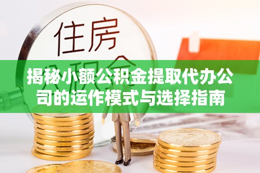 安化揭秘小额公积金提取代办公司的运作模式与选择指南