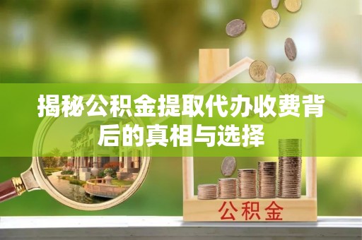 安化揭秘公积金提取代办收费背后的真相与选择