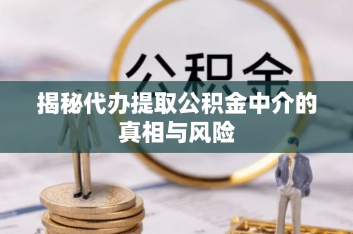 安化揭秘代办提取公积金中介的真相与风险
