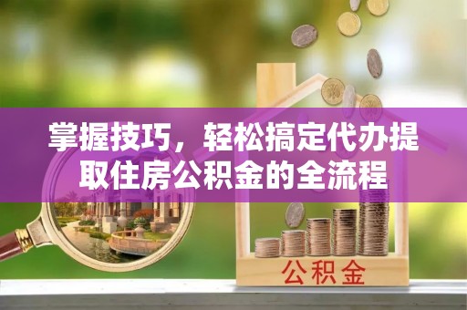 安化掌握技巧，轻松搞定代办提取住房公积金的全流程