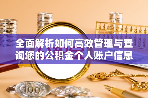 安化全面解析如何高效管理与查询您的公积金个人账户信息