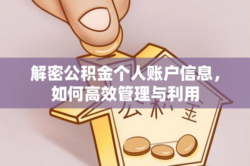 安化解密公积金个人账户信息，如何高效管理与利用