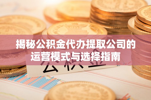 安化揭秘公积金代办提取公司的运营模式与选择指南