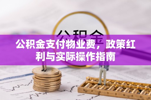 安化公积金支付物业费，政策红利与实际操作指南