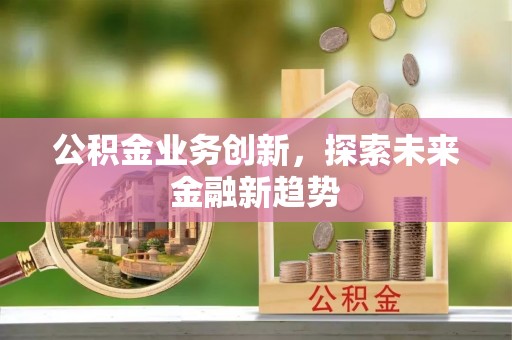 安化公积金业务创新，探索未来金融新趋势