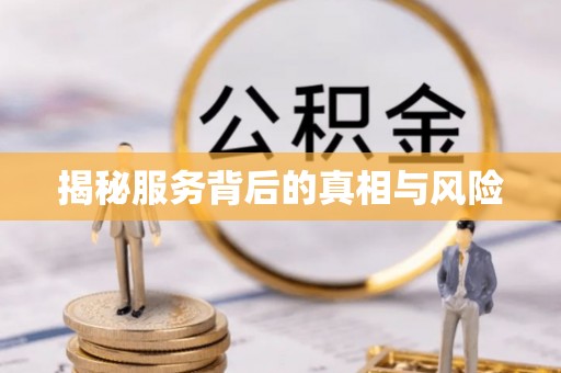 安化揭秘服务背后的真相与风险